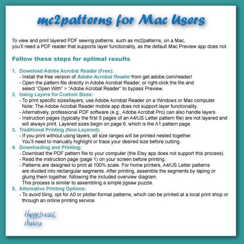 Sundress Sewing Pattern: Double-layered Lined (Digital PDF Download) S-2XL